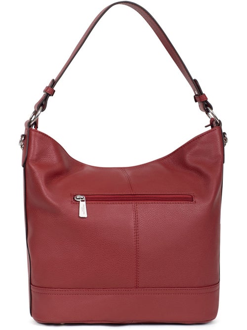 Besace  a4  cuir confort hexagona - Kiabi