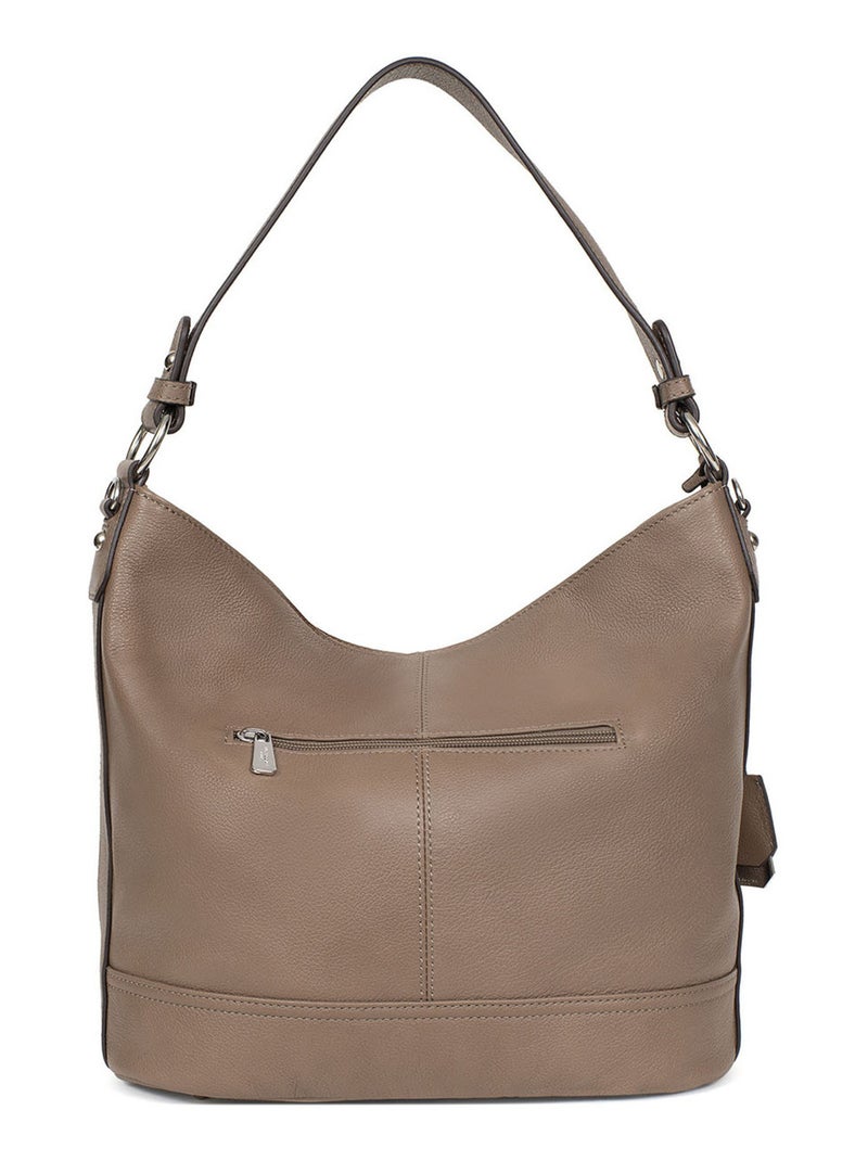 Besace  A4  Cuir CONFORT Marron glacé - Kiabi