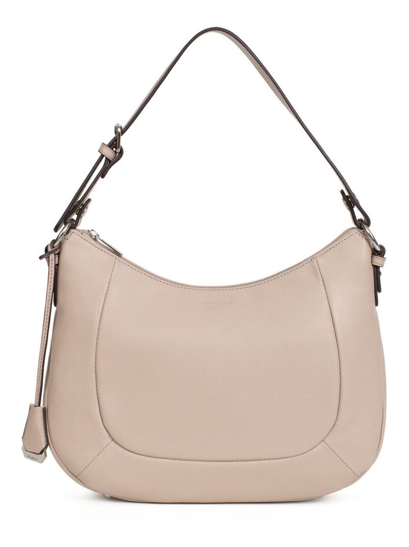 Besace  Cuir CONFORT Beige - Kiabi