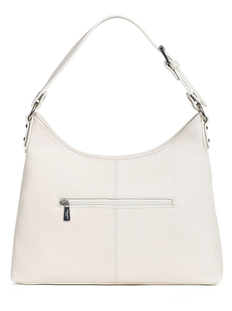 Besace  Cuir CONFORT Blanc - Kiabi