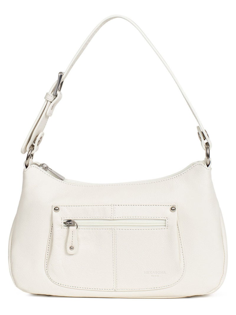 Besace  Cuir CONFORT Blanc - Kiabi