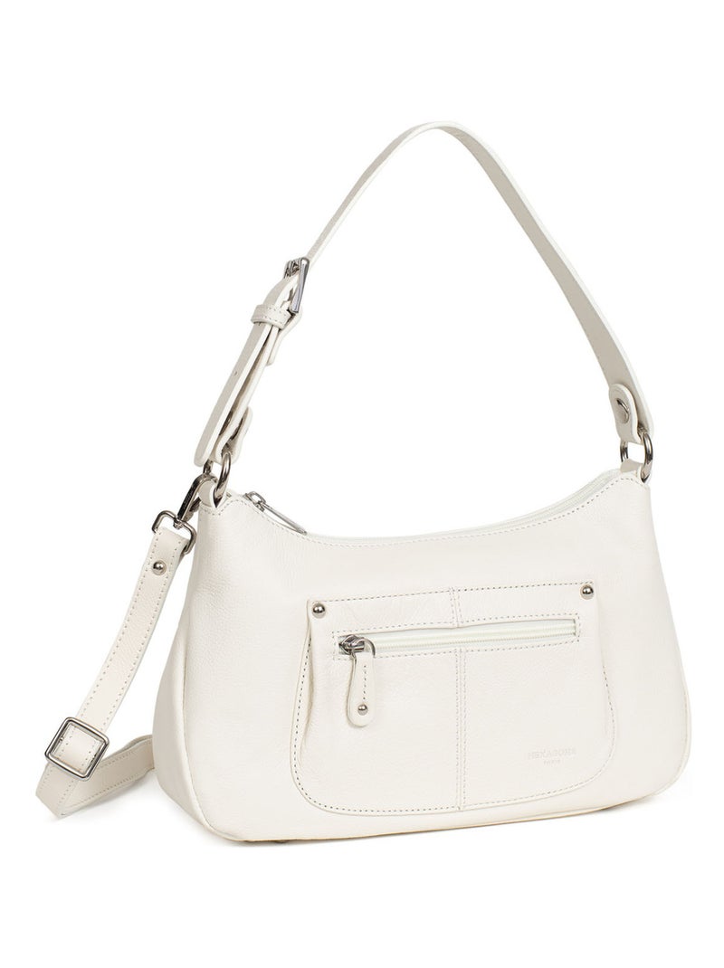 Besace  Cuir CONFORT Blanc - Kiabi