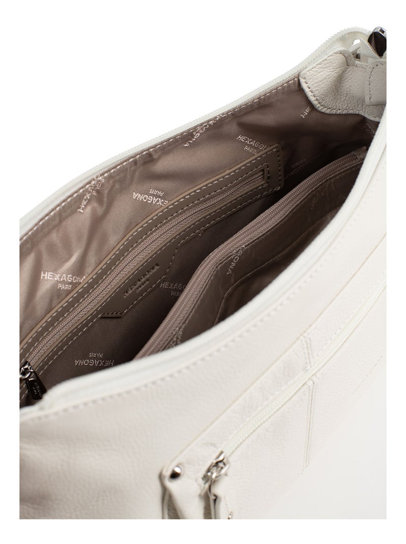 Besace  Cuir CONFORT Blanc - Kiabi