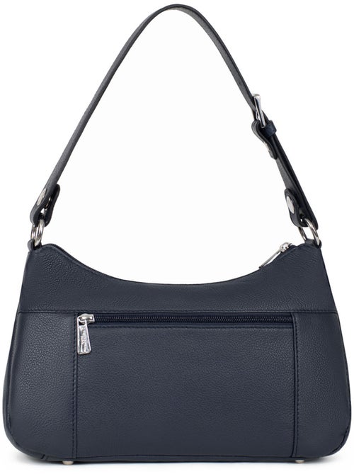 Besace  cuir confort hexagona - Kiabi