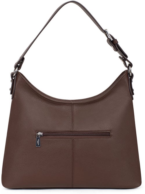 Besace  cuir confort hexagona - Kiabi