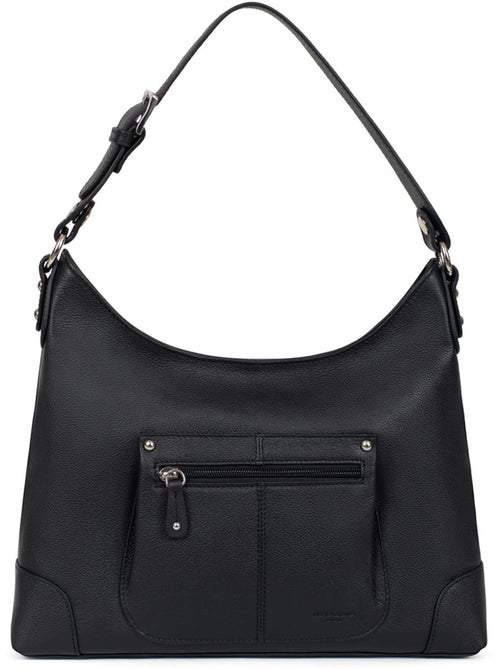 Besace  cuir confort hexagona - Kiabi
