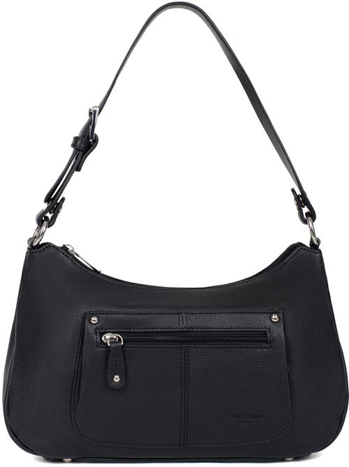 Besace  cuir confort hexagona - Kiabi