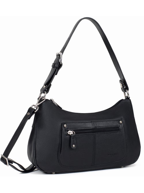 Besace  cuir confort hexagona - Kiabi