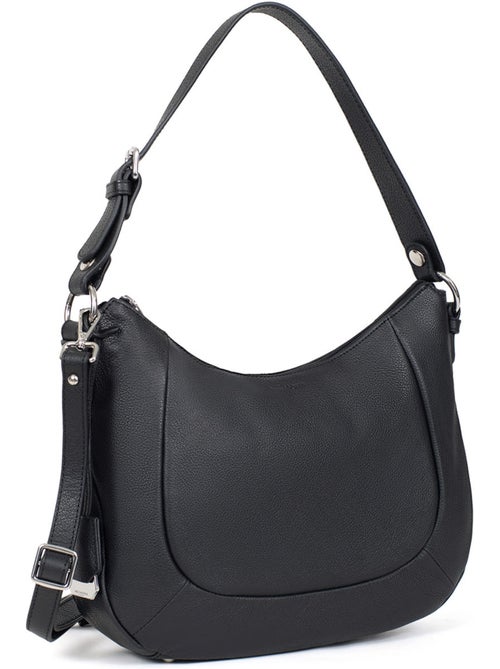 Besace  cuir confort hexagona - Kiabi