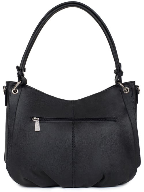 Besace  cuir confort hexagona - Kiabi