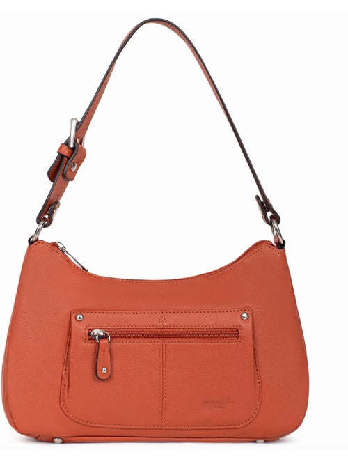 Besace  cuir confort hexagona - Kiabi