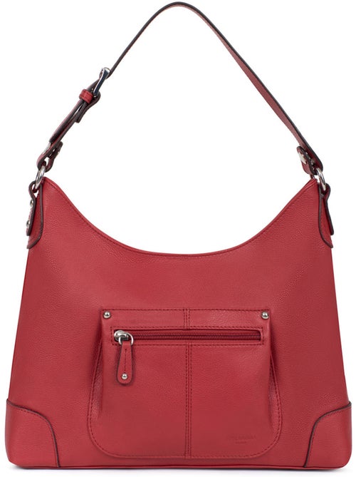Besace  cuir confort hexagona - Kiabi