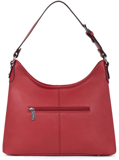 Besace  cuir confort hexagona - Kiabi