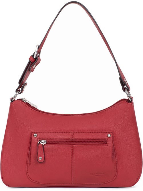 Besace  cuir confort hexagona - Kiabi