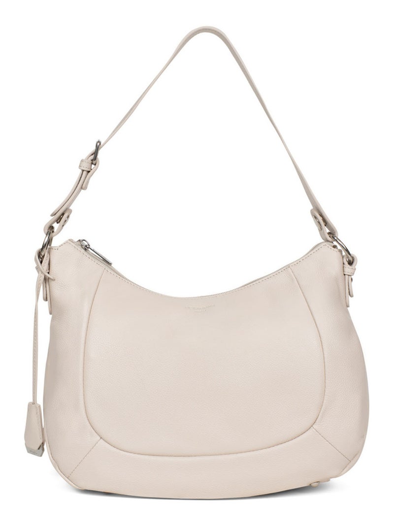Besace  Cuir CONFORT Ivoire - Kiabi