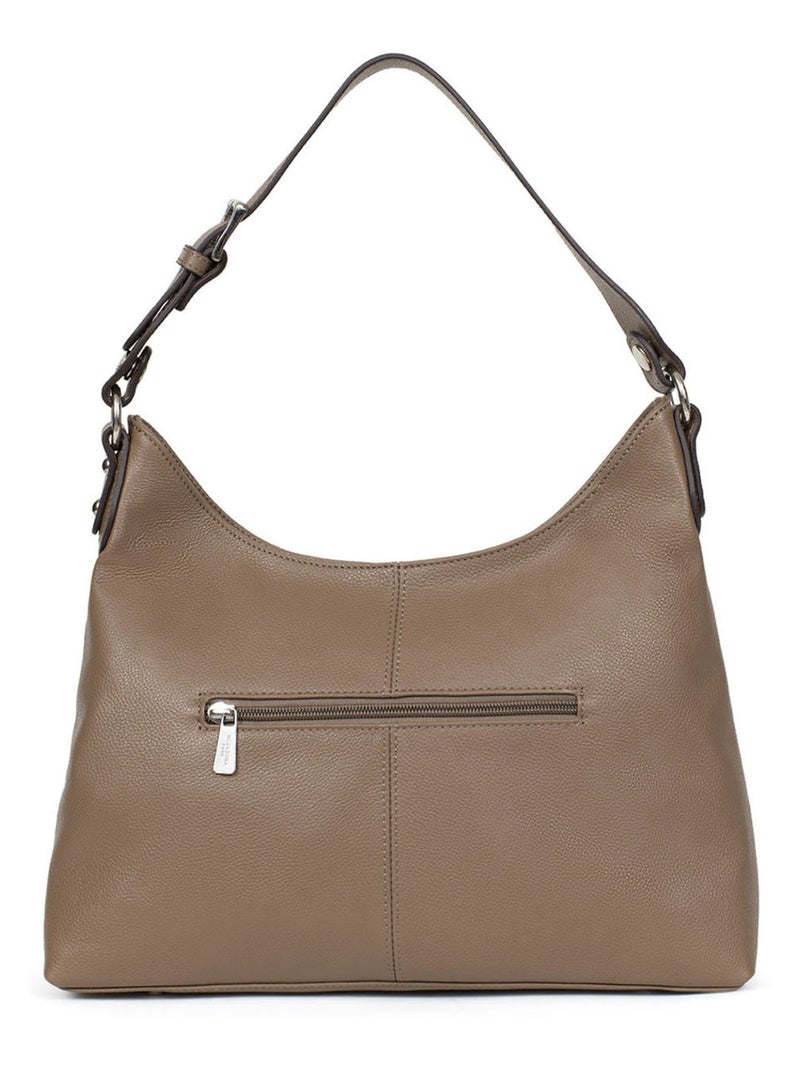 Besace  Cuir CONFORT Marron glacé - Kiabi
