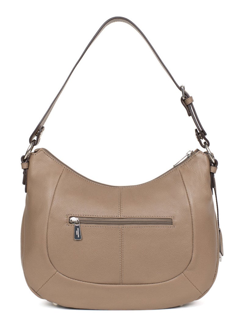 Besace  Cuir CONFORT Marron glacé - Kiabi