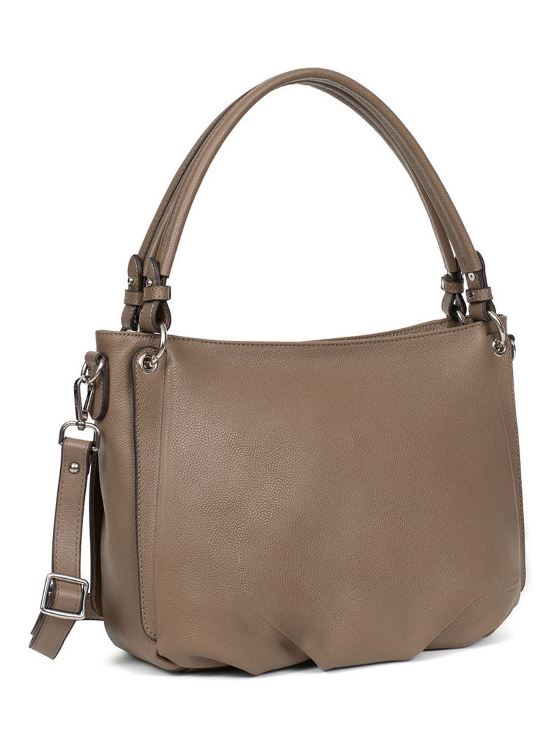 Besace  Cuir CONFORT Marron glacé - Kiabi