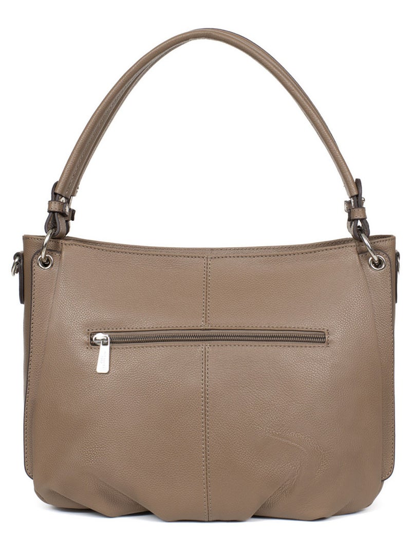 Besace  Cuir CONFORT Marron glacé - Kiabi