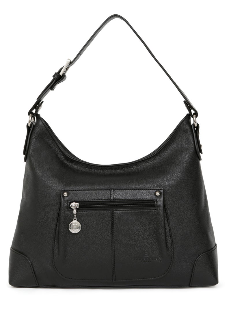 Besace  Cuir CONFORT Noir - Kiabi