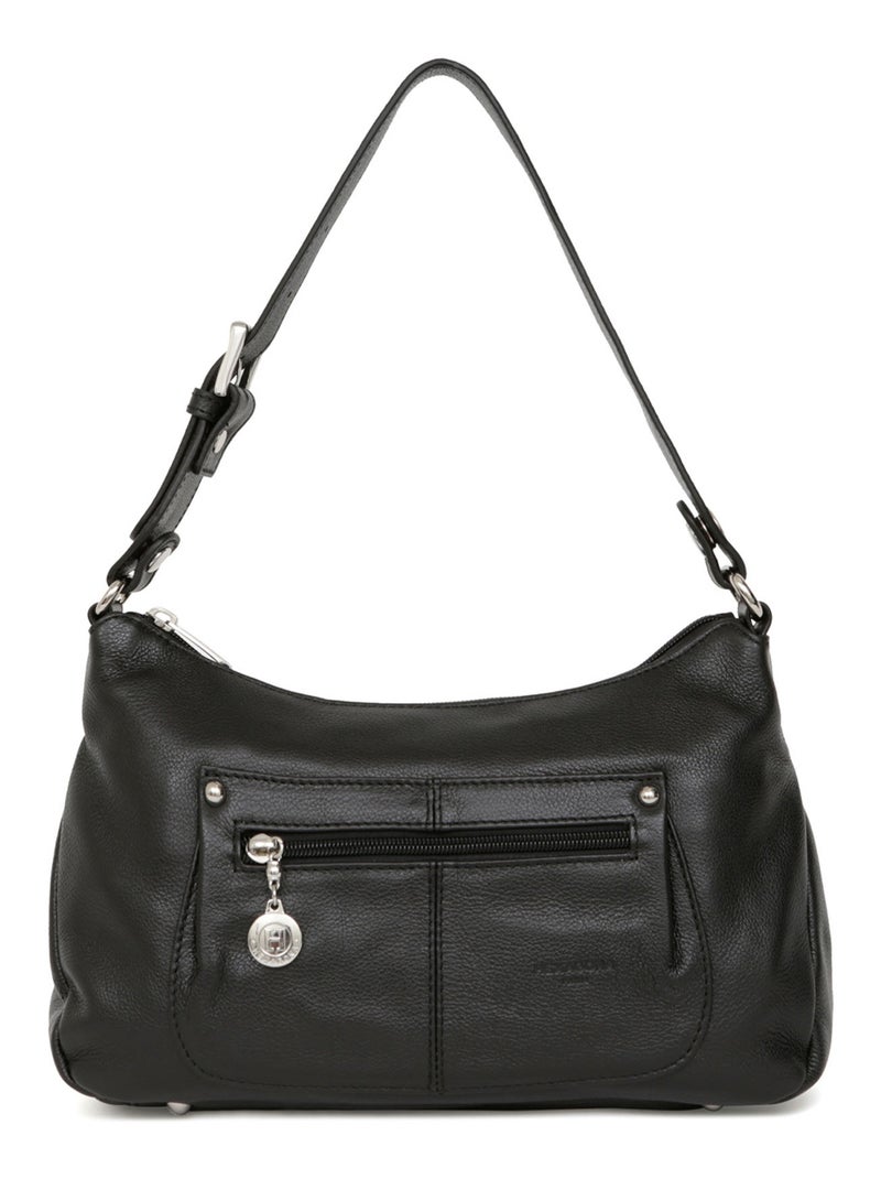 Besace  Cuir CONFORT Noir - Kiabi
