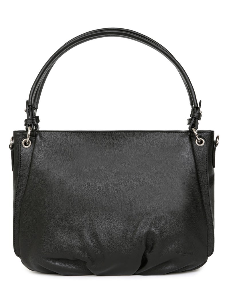 Besace  Cuir CONFORT Noir - Kiabi
