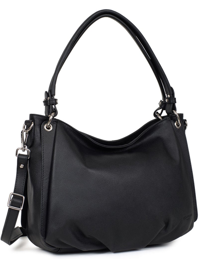 Besace  Cuir CONFORT Noir - Kiabi
