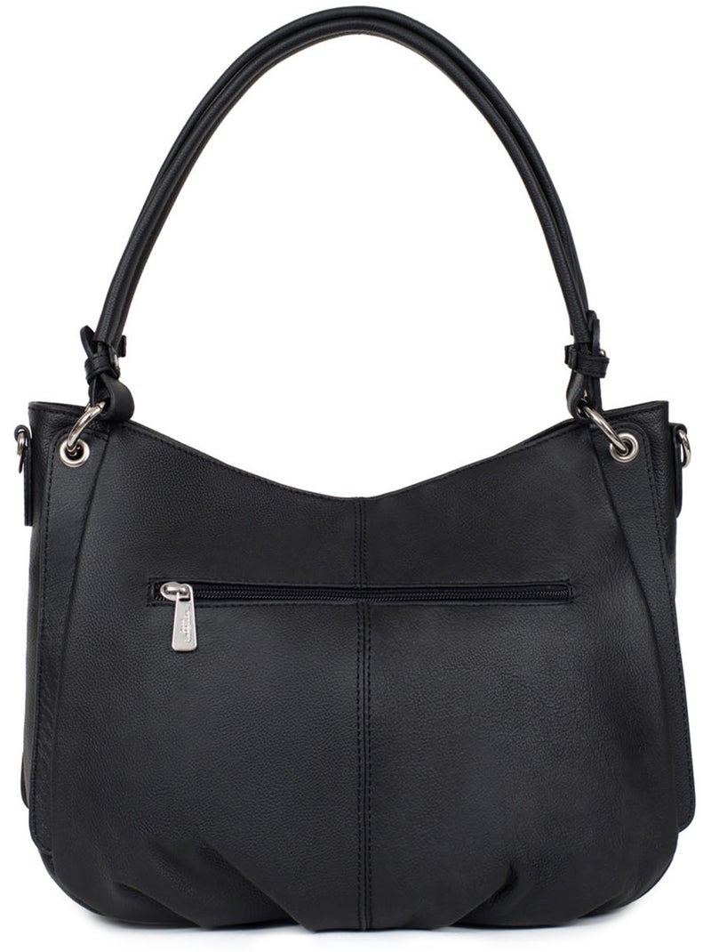 Besace  Cuir CONFORT Noir - Kiabi