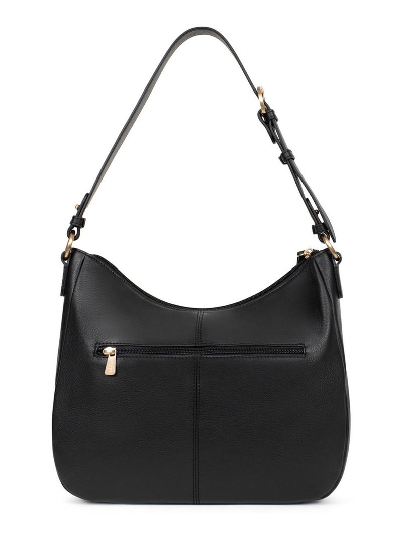Besace  Cuir PRALINE Noir - Kiabi