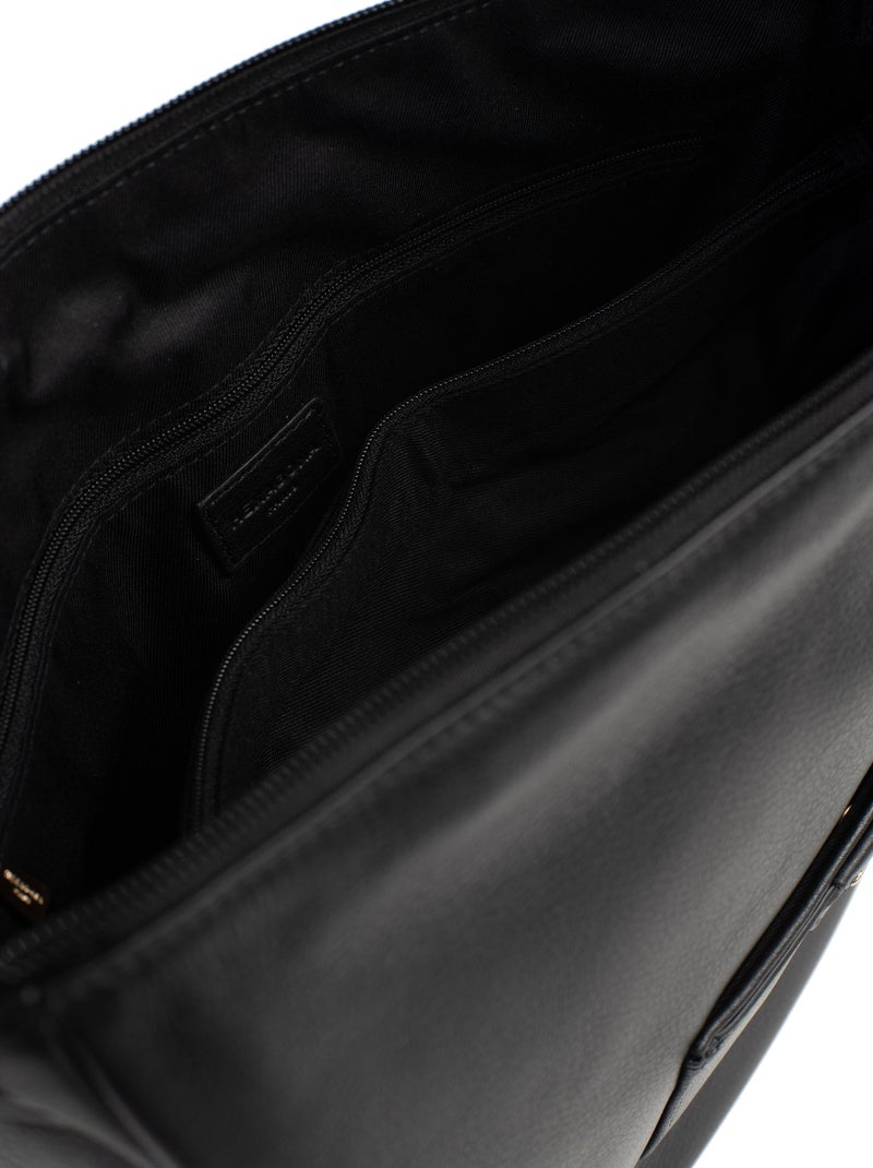 Besace  Cuir PRALINE Noir - Kiabi