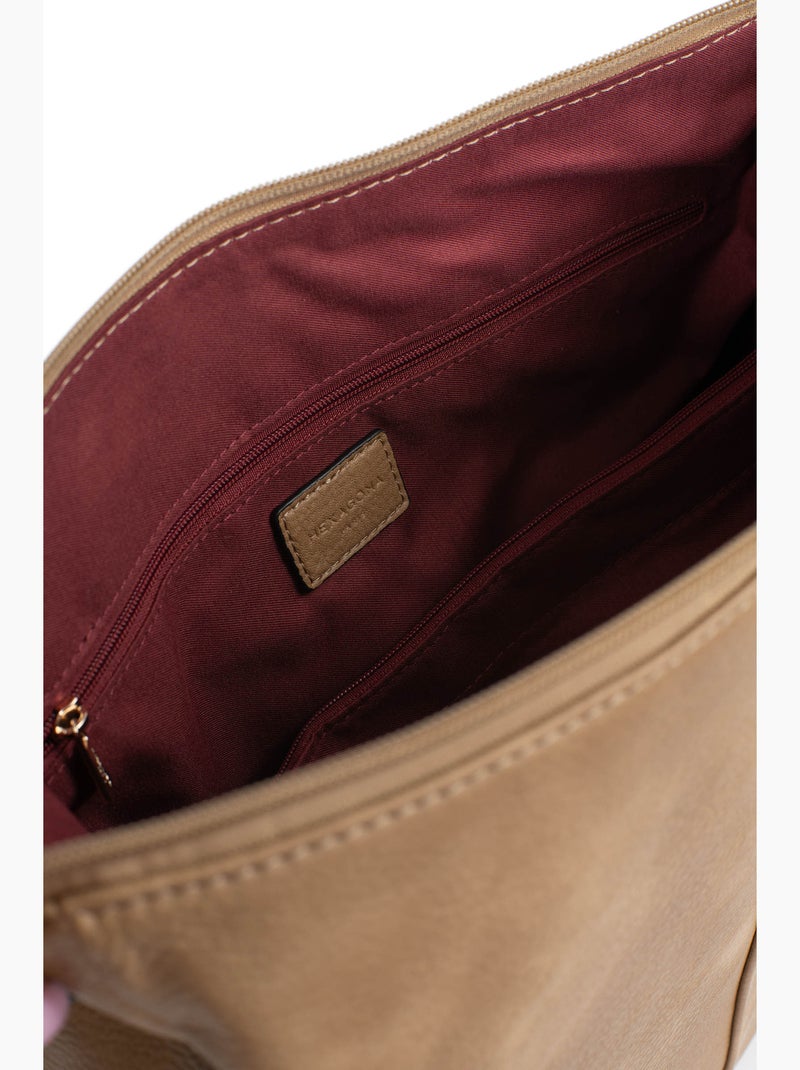 Besace TOSCANE Marron havane - Kiabi
