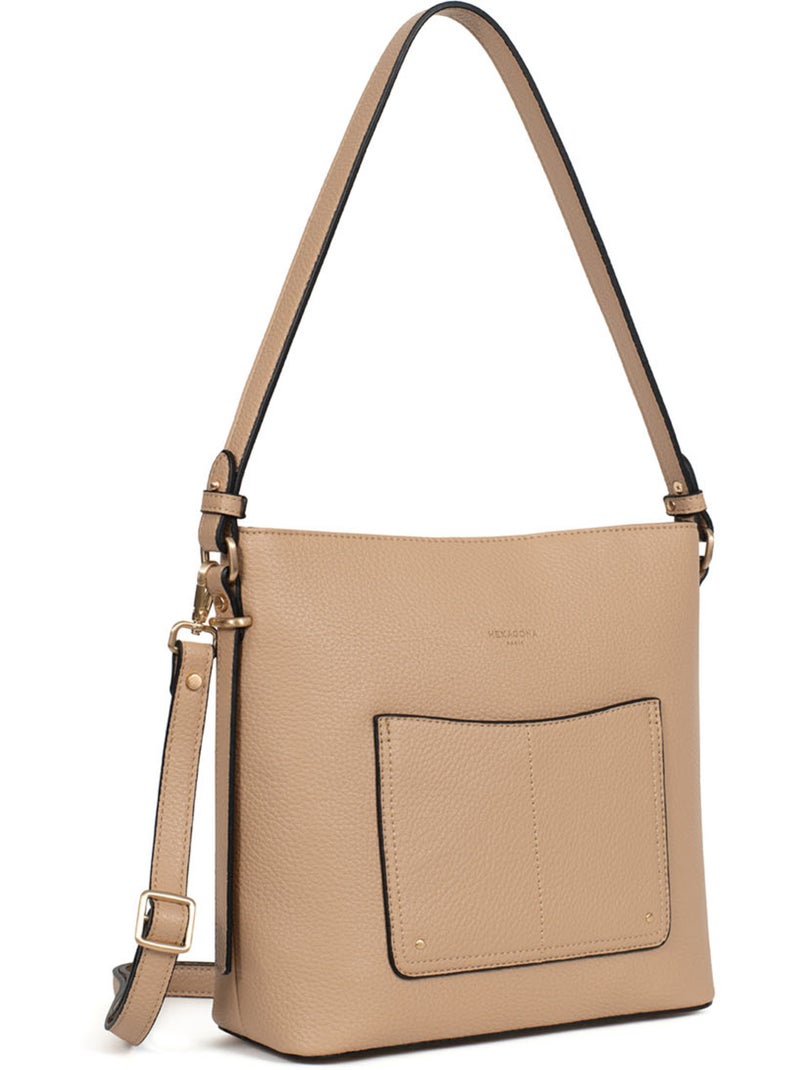 Besace zora hexagona Beige sable - Kiabi