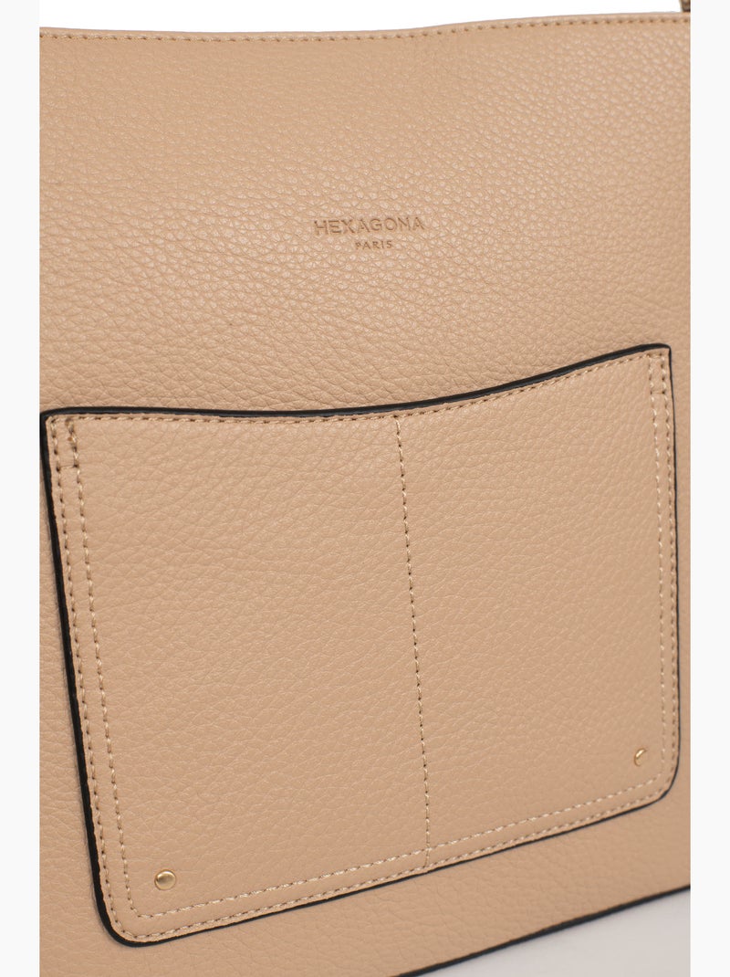 Besace zora hexagona Beige sable - Kiabi