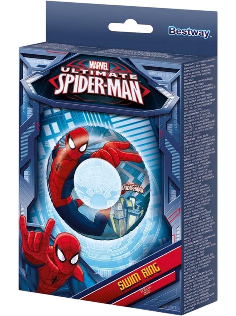 Bestway - Anneau gonflable motif Homme araignée (Spider-Man) Bleu ardoise - Kiabi