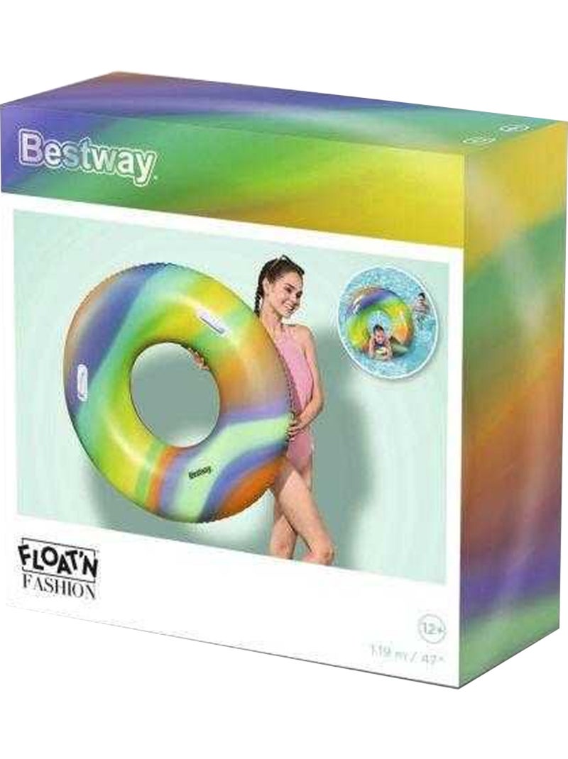 Bestway - Anneau gonflable natation motif/style arc-en-ciel Multicolore - Kiabi
