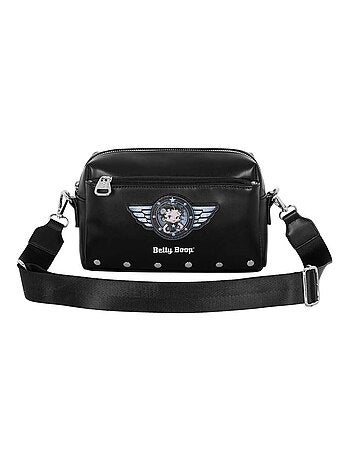 Betty Boop Motor Love Sac à Bandoulière Fashion, Noir