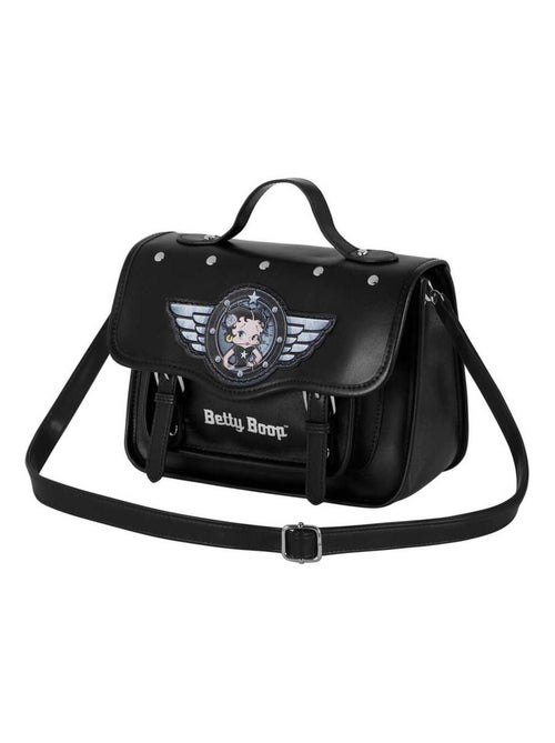 Betty Boop Motor Love Sac à Bandoulière-Sac à dos Satchel, Noir - Kiabi