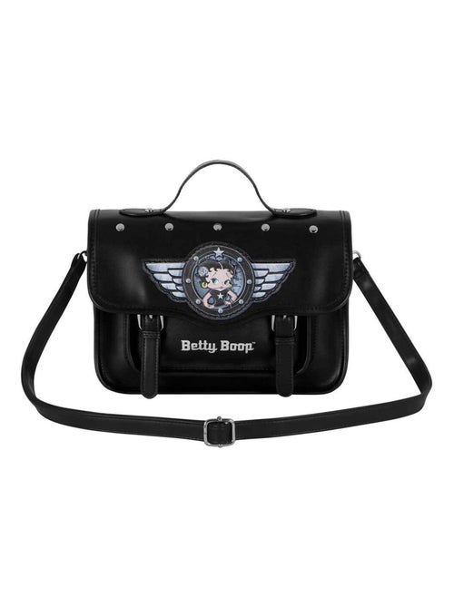 Betty Boop Motor Love Sac à Bandoulière-Sac à dos Satchel, Noir - Kiabi