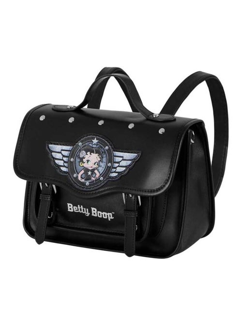 Betty Boop Motor Love Sac à Bandoulière-Sac à dos Satchel, Noir - Kiabi