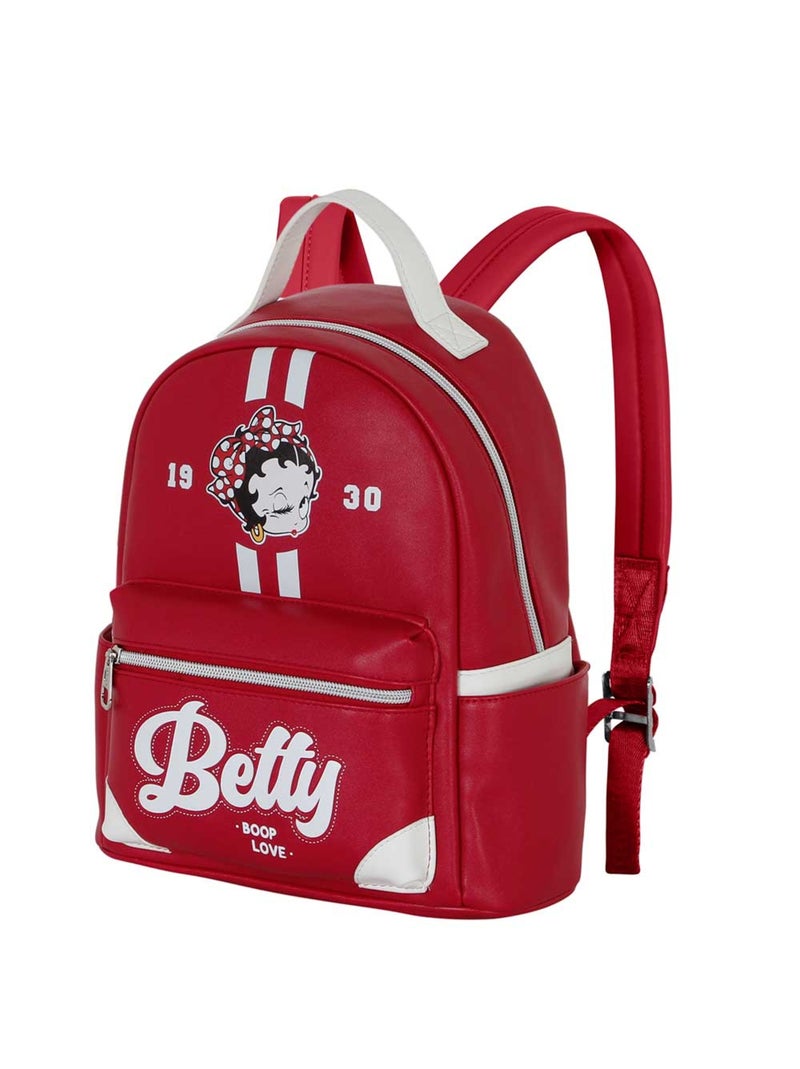 Betty Boop Varsity-Heady Sac à dos Bordeaux 24,5 x 29 cm Capacité 8 l