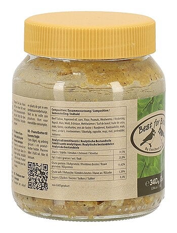 Beurre de cacahuète pour oiseaux