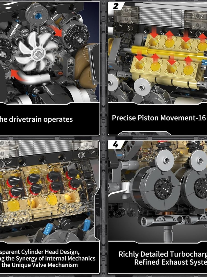 BGT Kit de construction de moteur motorisé W16 Multicolore - Kiabi