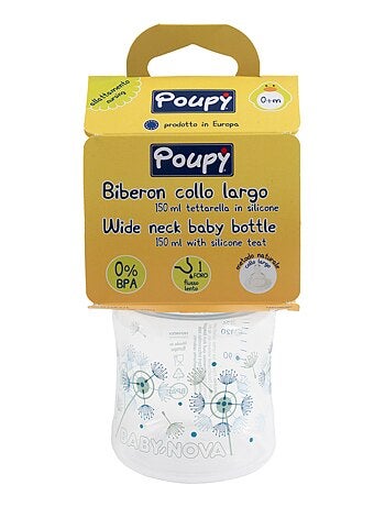 Biberon- Poupy- 150 ml avec tétine en silicone