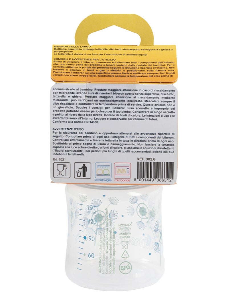 Biberon- Poupy- 150 ml avec tétine en silicone Vert - Kiabi
