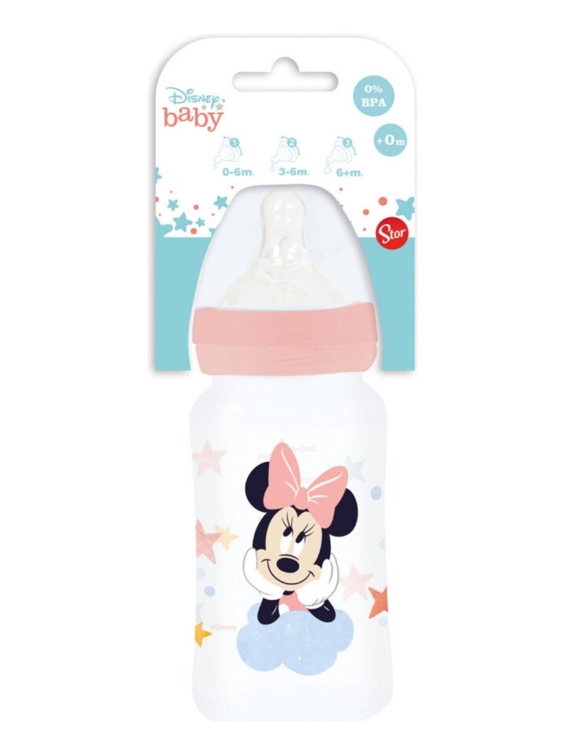 BIBERON 240 ML ANTI-COLIQUES TETINE DEBIT 3 POSITIONS MINNIE Rose - Kiabi