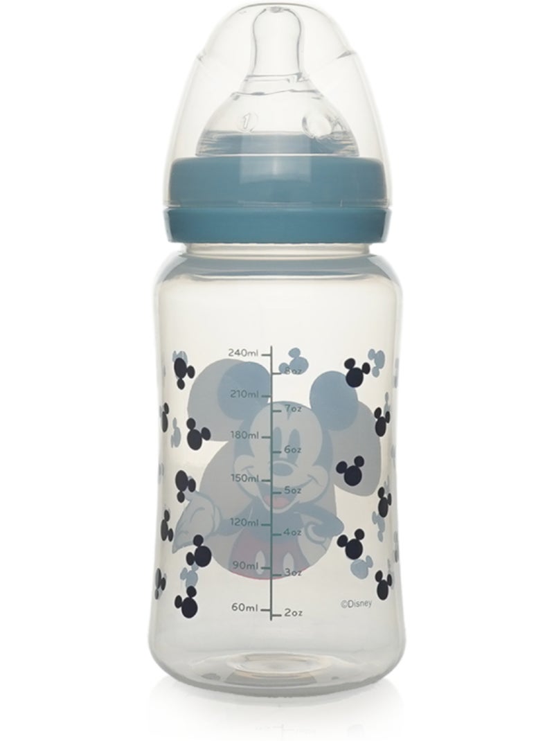 Biberon 240 ml mickey collector Bleu - Kiabi