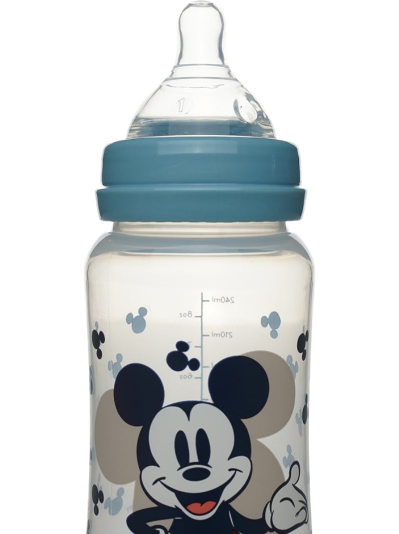 Biberon 240 ml mickey collector Bleu - Kiabi