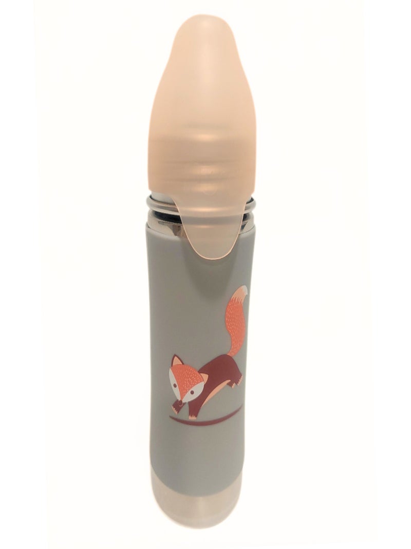 Biberon à bec en inox 325 ml - Fox Gris - Kiabi