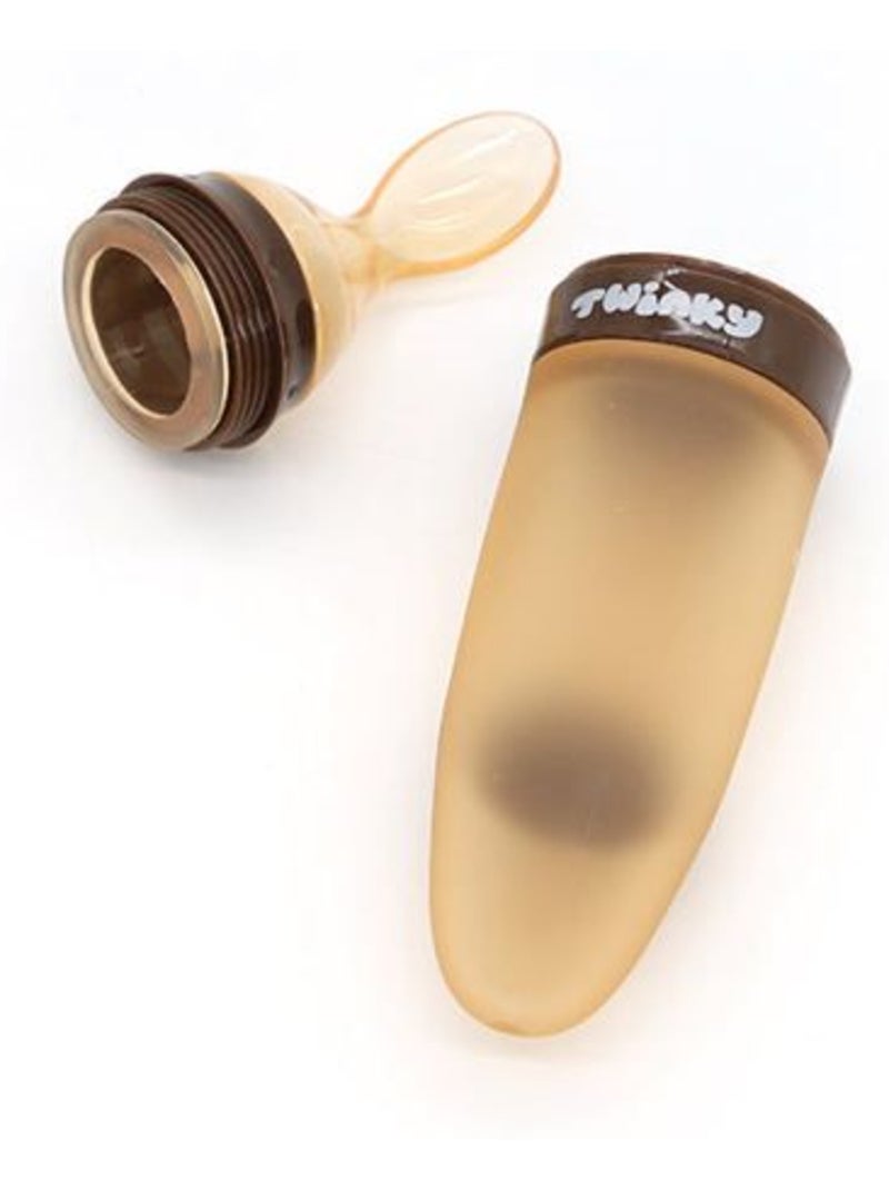 Biberon cuillère - cuillère-pipette 2-en-1 - ppu silicone - twinky Marron - Kiabi