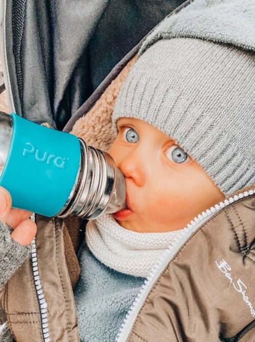 Biberon en inox 150 ml - Vieux Rose - Kiabi